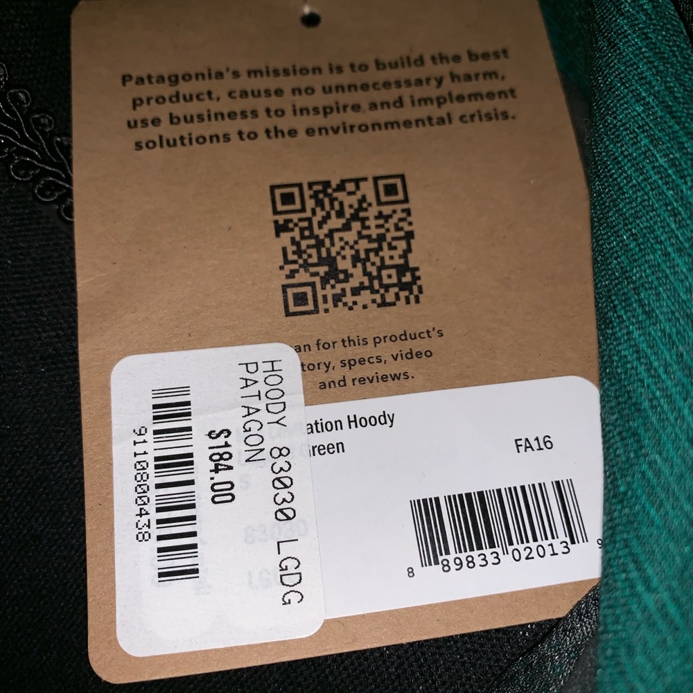 MENS S PATAGONIA ZIP HOODIE - Picture 3 of 4